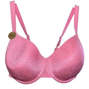 Wacoal‎ Womens 34G Pink Padded Underwire Back Smoothing Bra NWT
